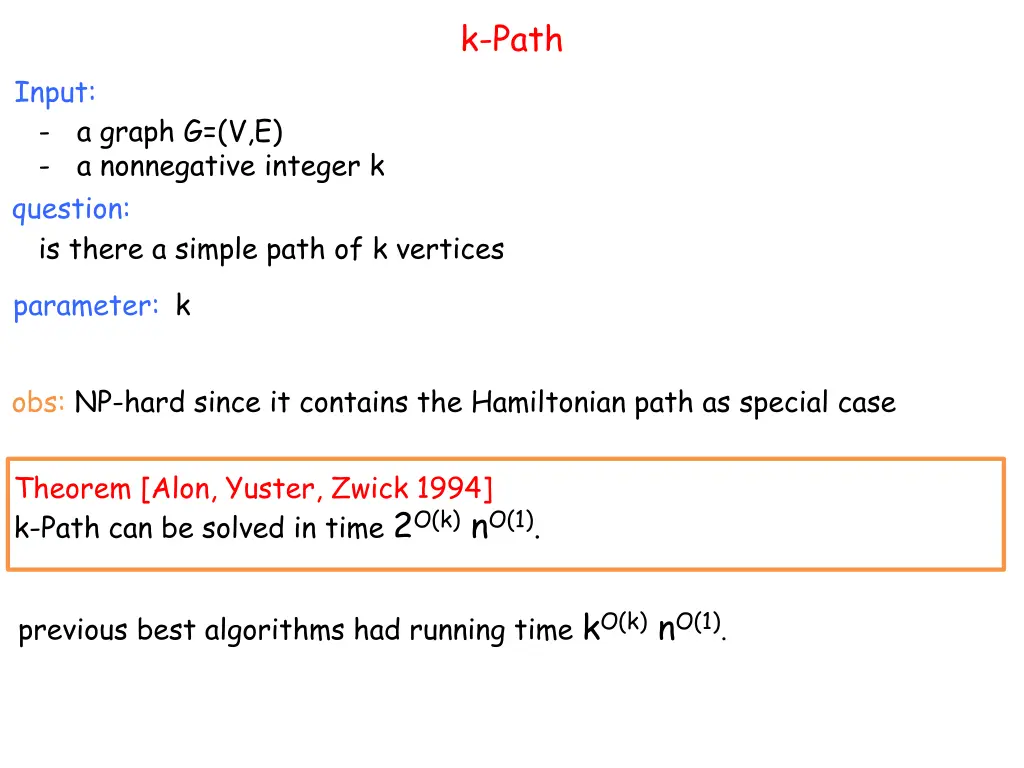k path