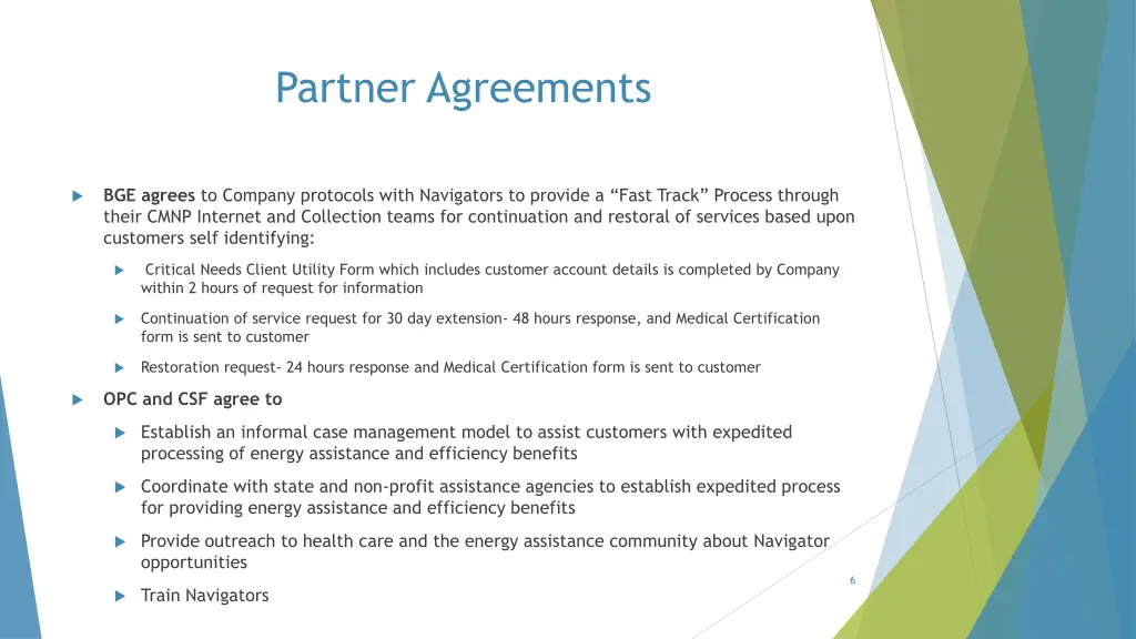 partner agreements