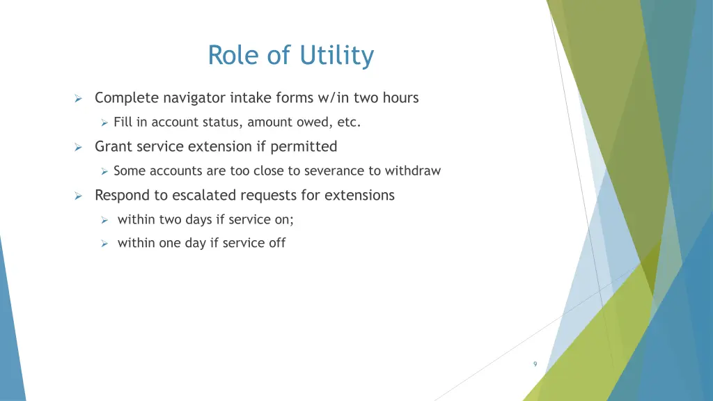 role of utility