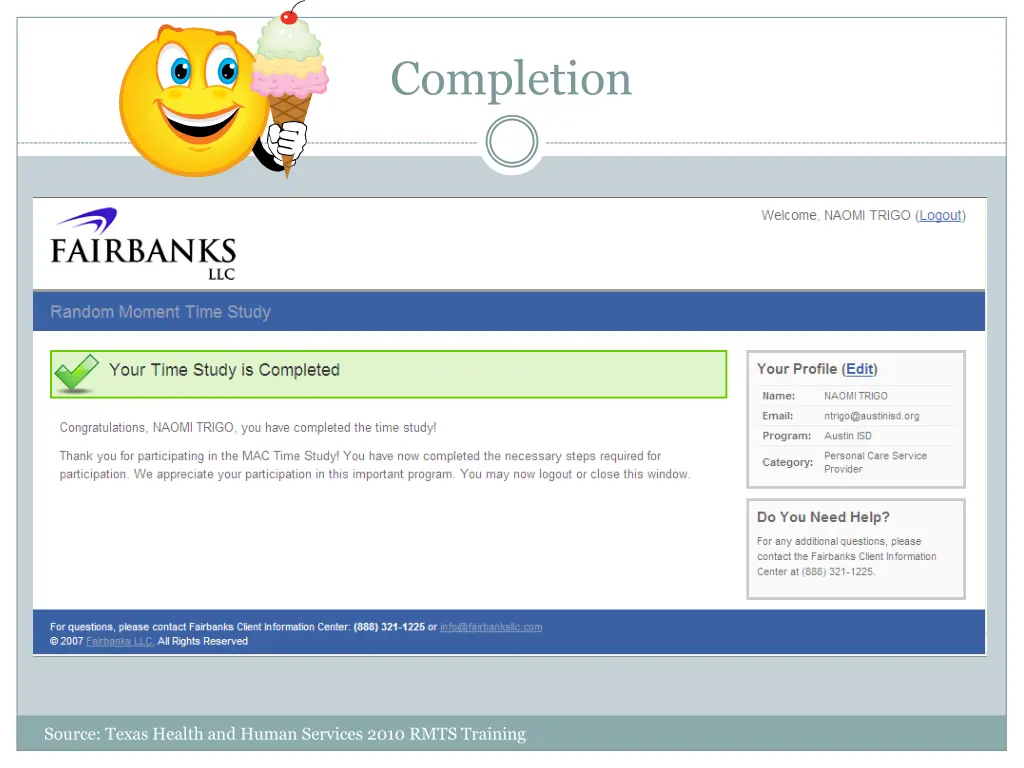 completion