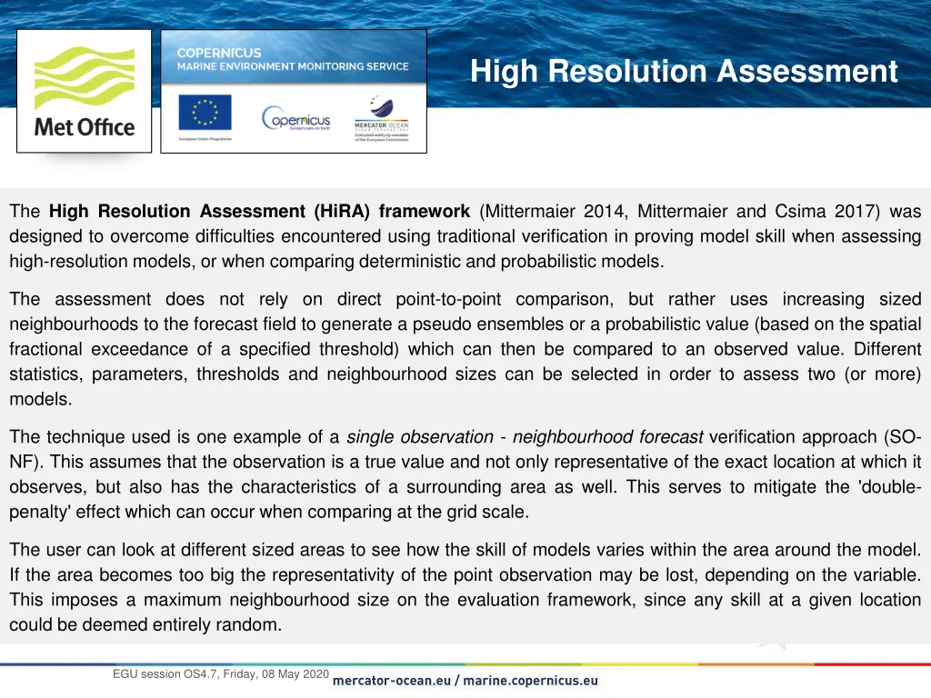 high resolution assessment