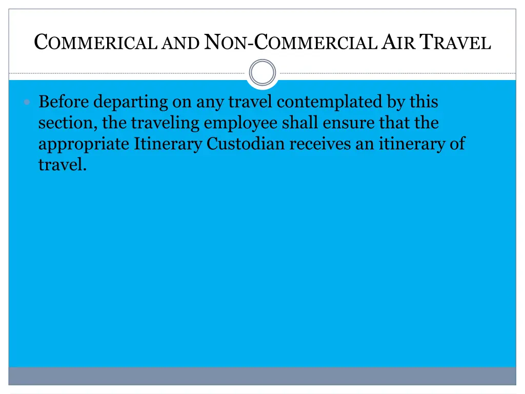 c ommerical and n on c ommercial a ir t ravel 2