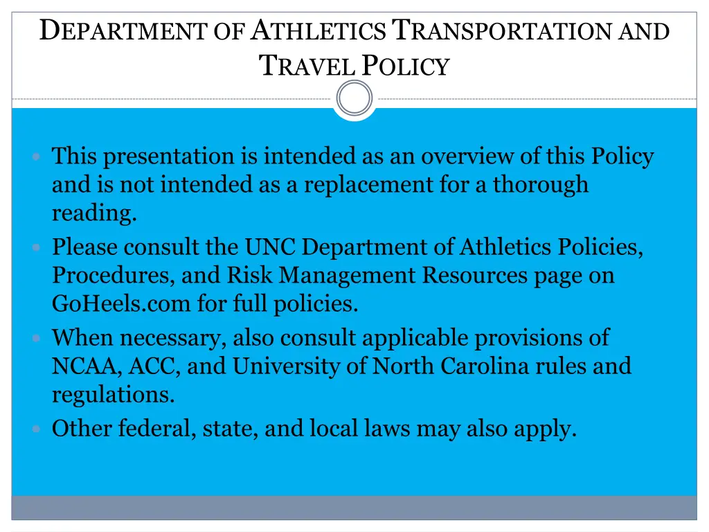 d epartment of a thletics t ransportation 1