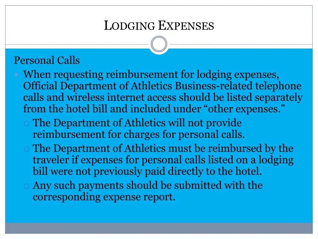 l odging e xpenses 1