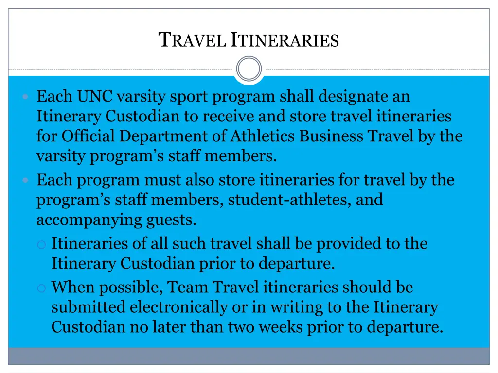 t ravel i tineraries