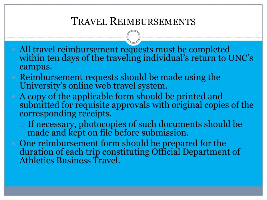 t ravel r eimbursements