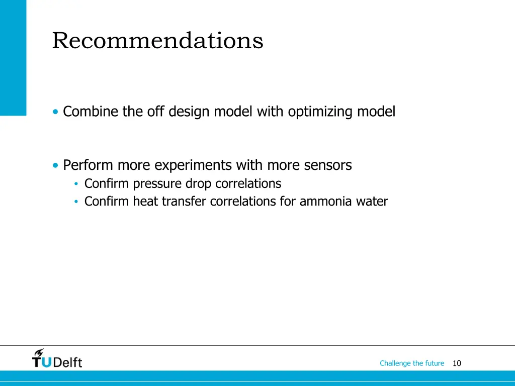 recommendations