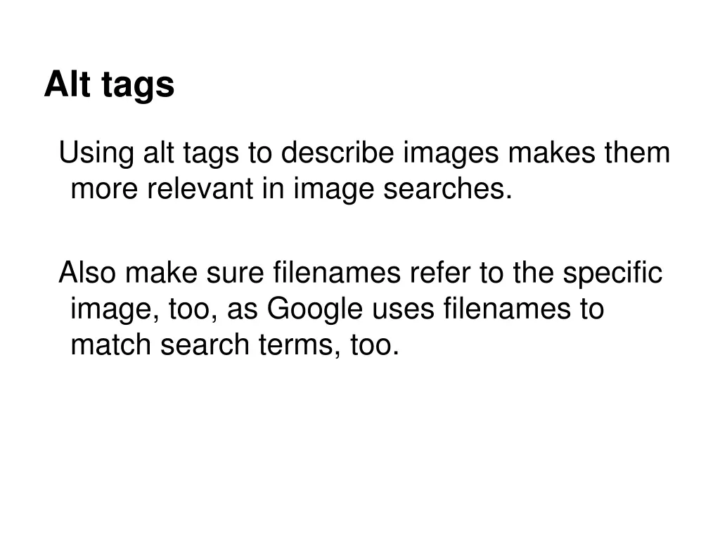 alt tags