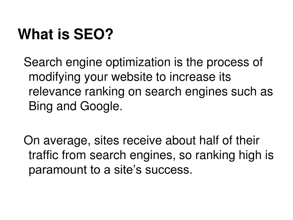 what is seo