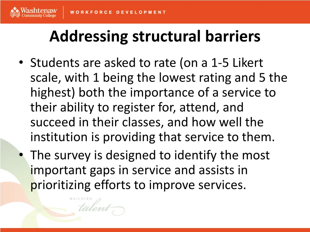 addressing structural barriers 1