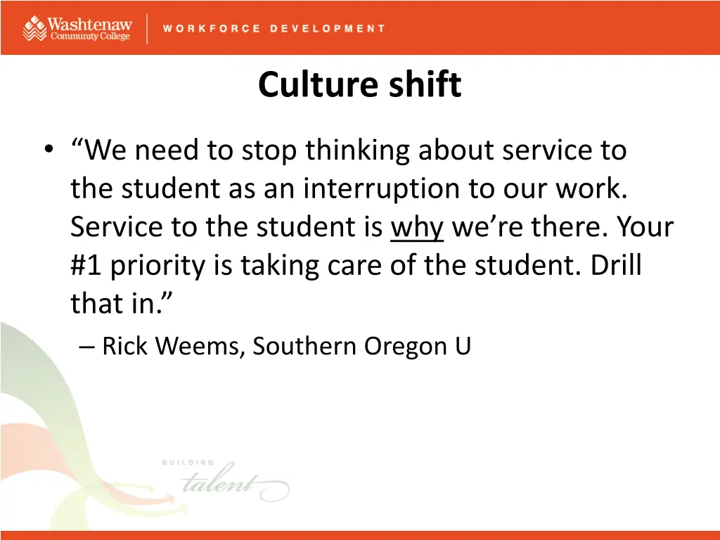 culture shift