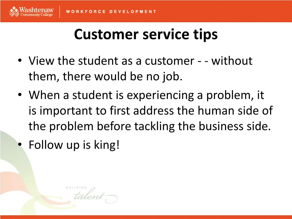 customer service tips