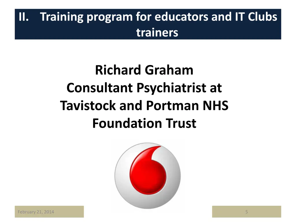 ii training program for educators and it clubs