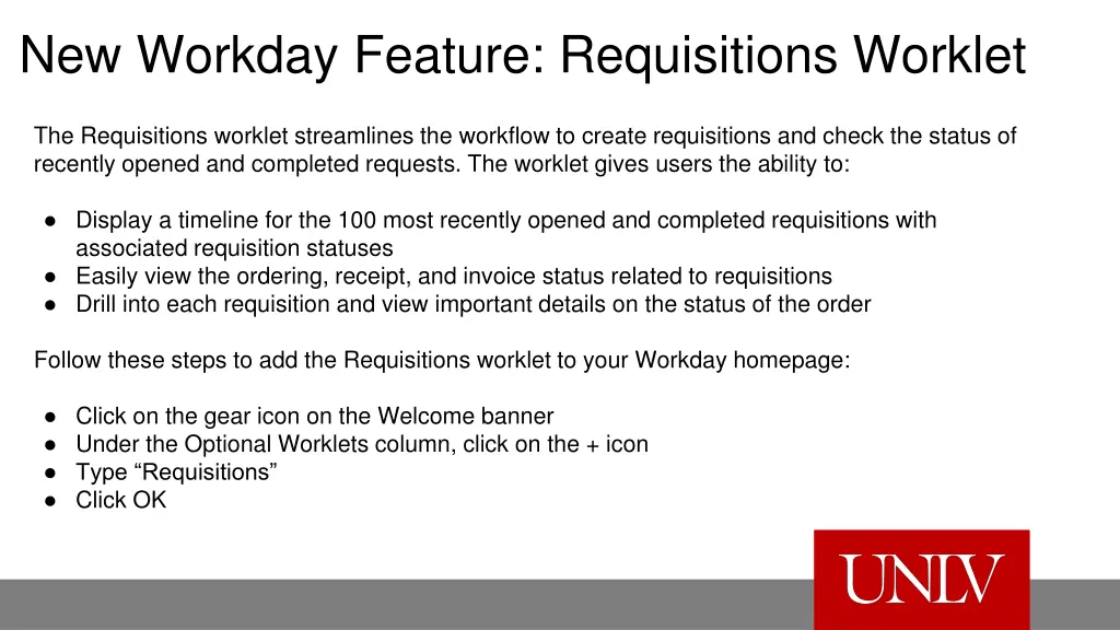 new workday feature requisitions worklet