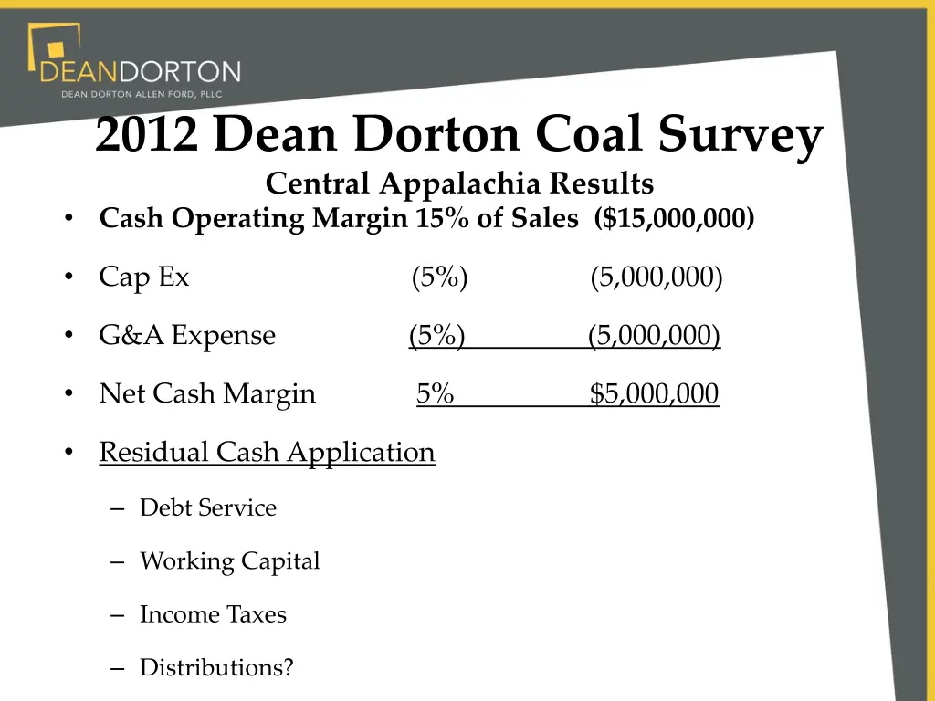 2012 dean dorton coal survey central appalachia 1