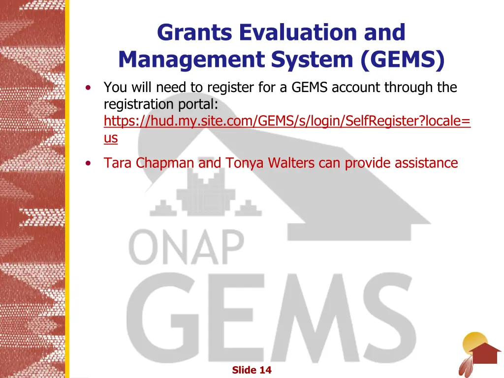grants evaluation and management system gems 1
