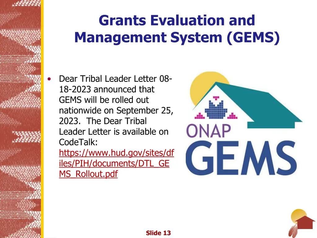 grants evaluation and management system gems