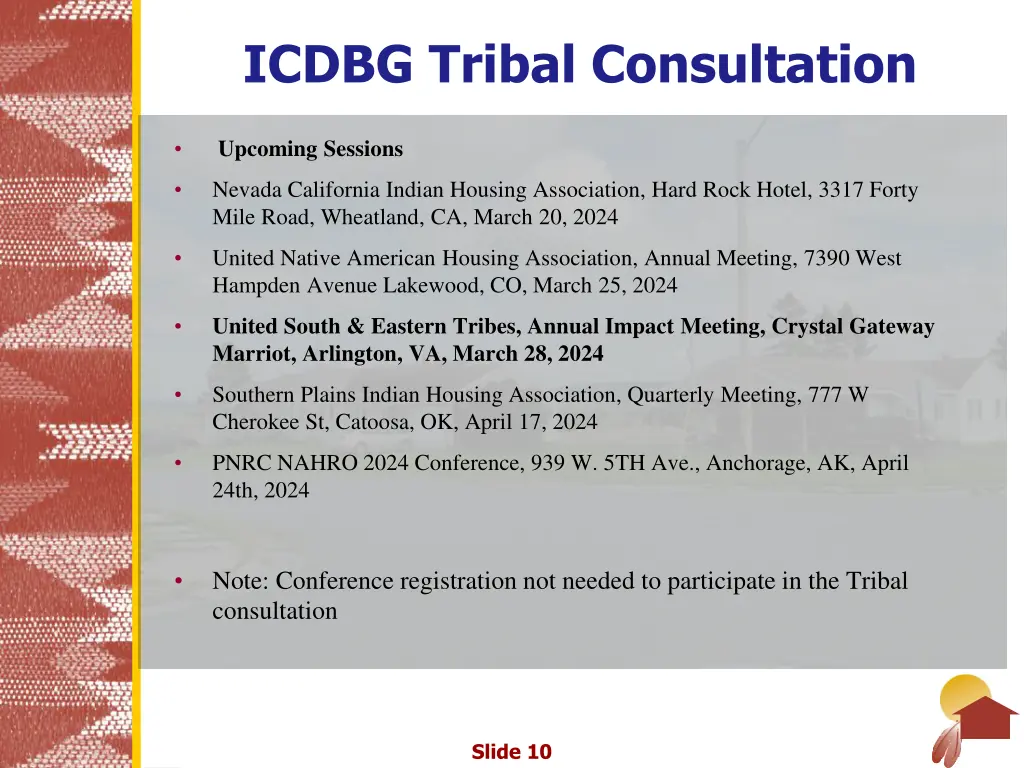 icdbg tribal consultation