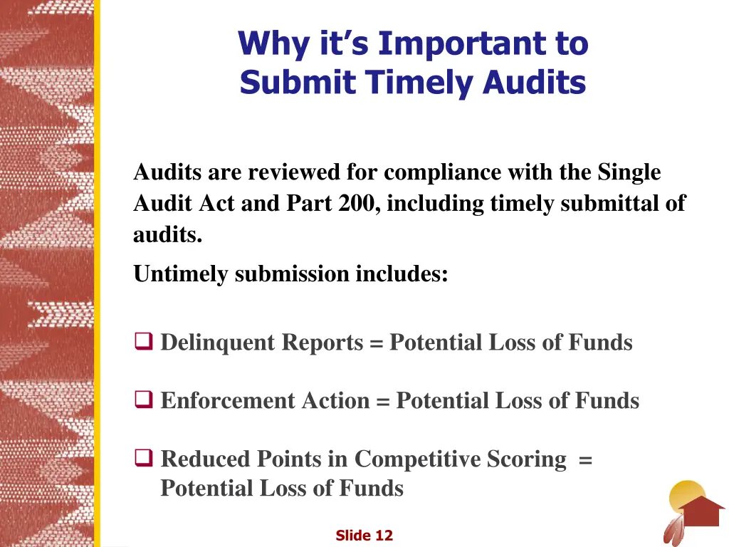 why it s important to submit timely audits