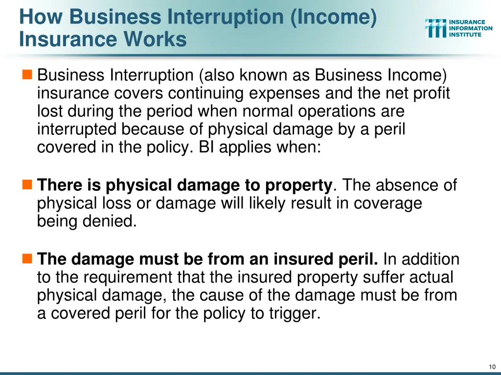 how business interruption income insurance works