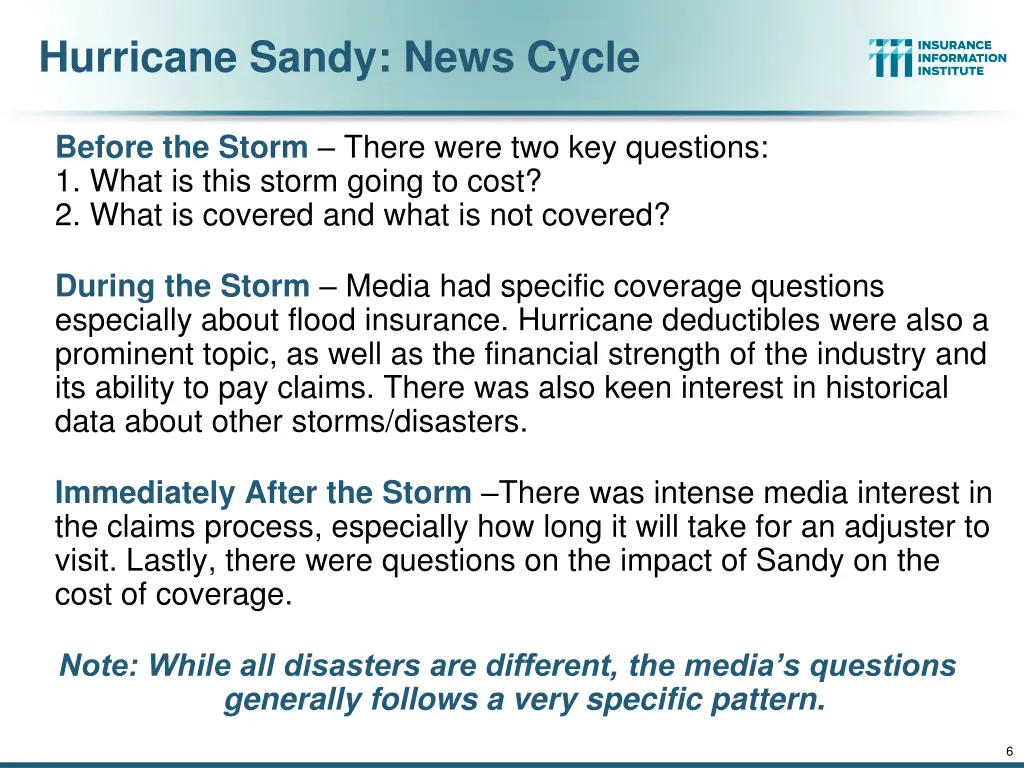 hurricane sandy news cycle