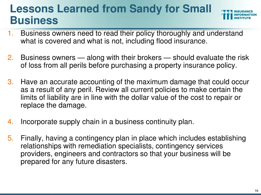 lessons learned from sandy for small business