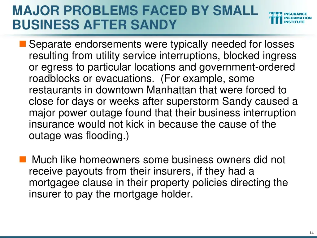 major problems faced by small business after