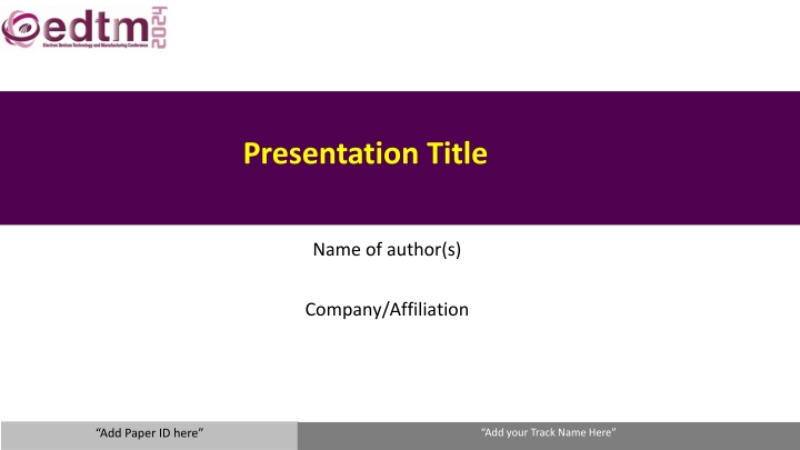 presentation title