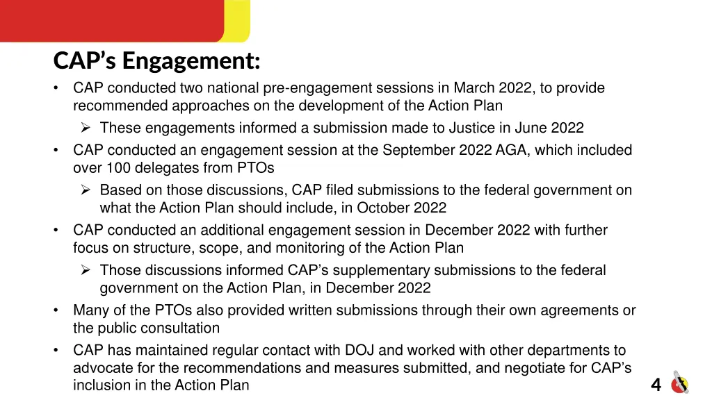 cap s engagement cap conducted two national
