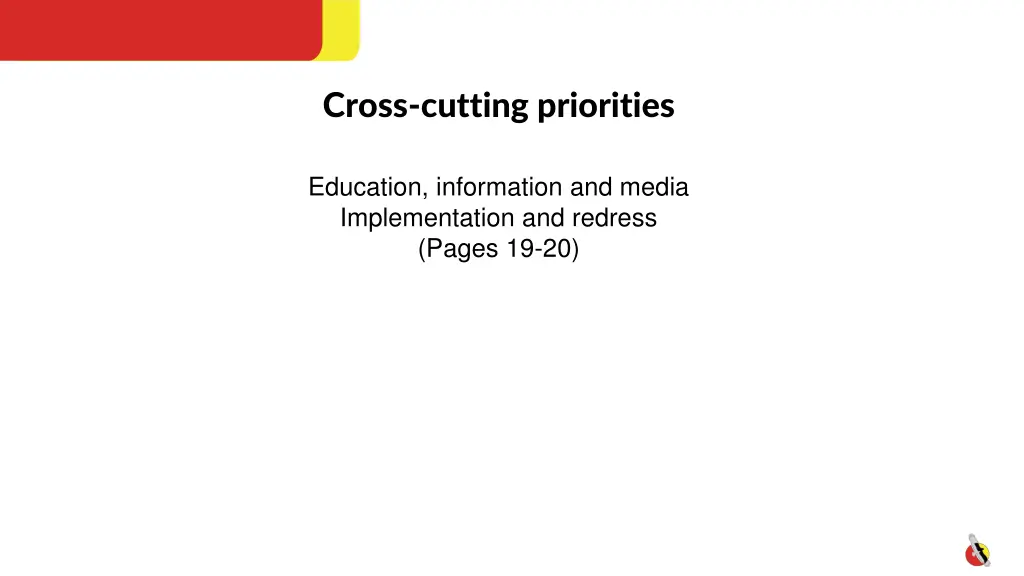 cross cutting priorities 3