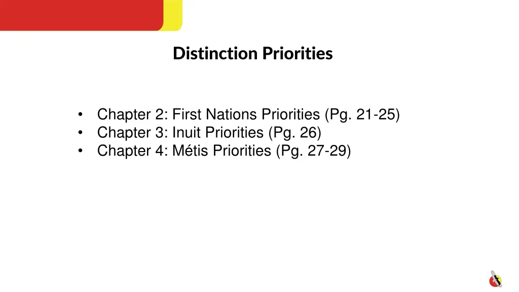 distinction priorities