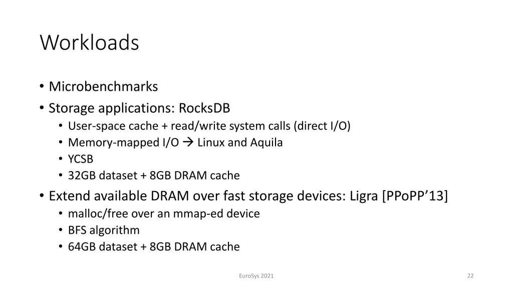 workloads