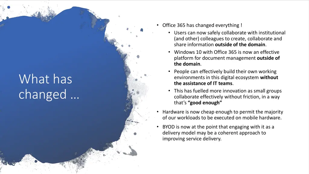 office 365 has changed everything users