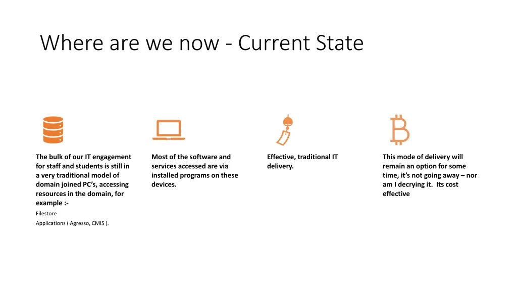 where are we now current state