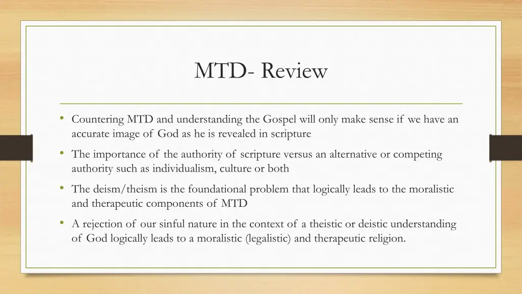 mtd review
