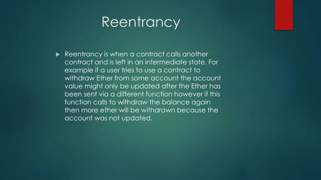 reentrancy