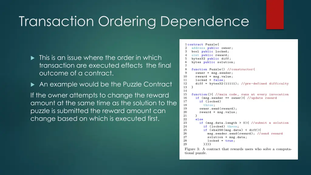 transaction ordering dependence