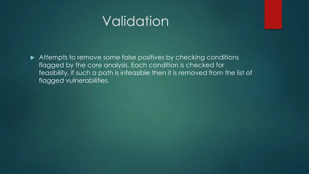 validation