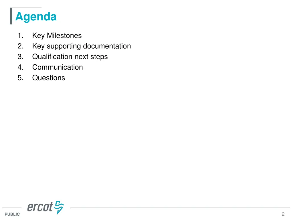 agenda