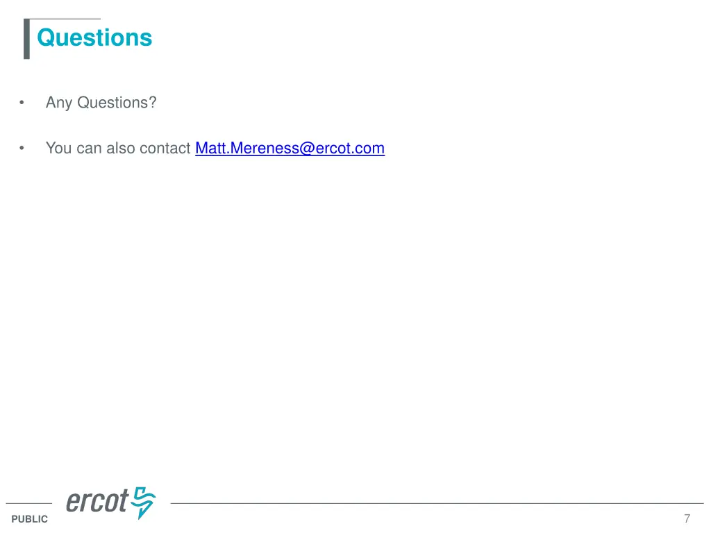 questions