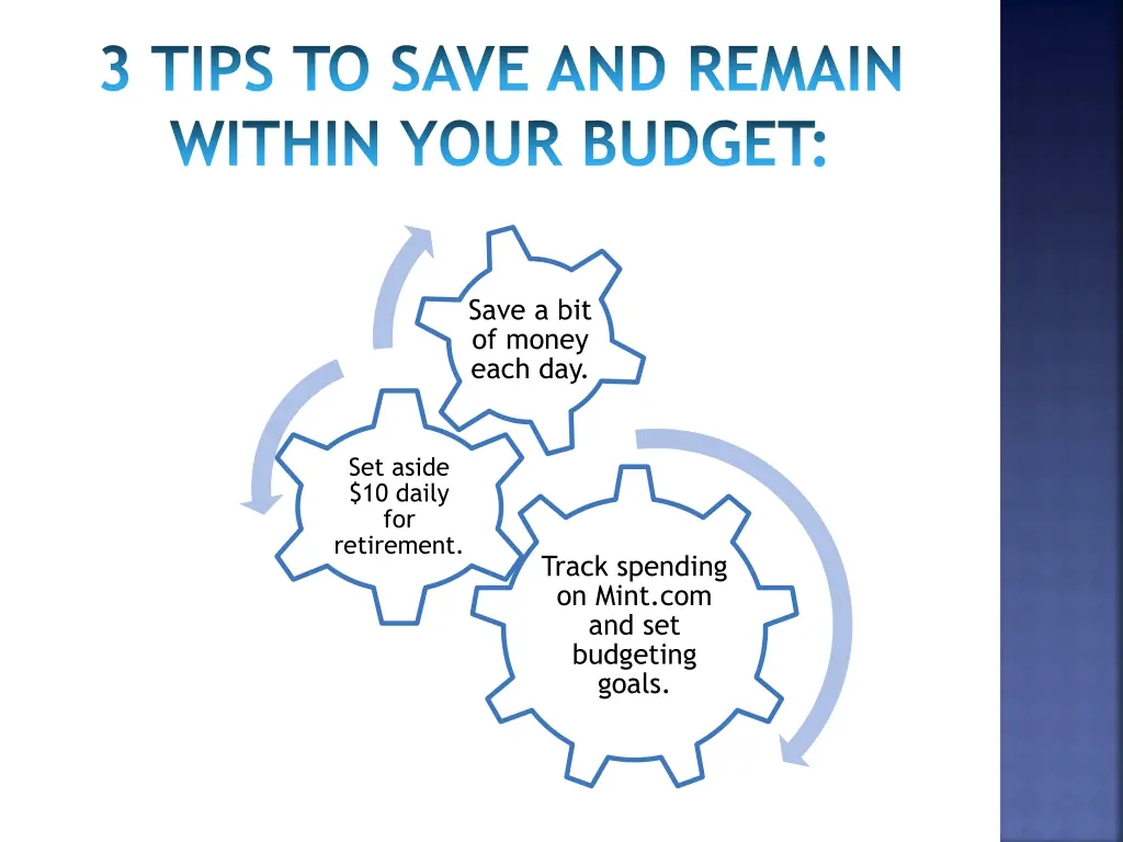 3 tips to save and remain within your budget