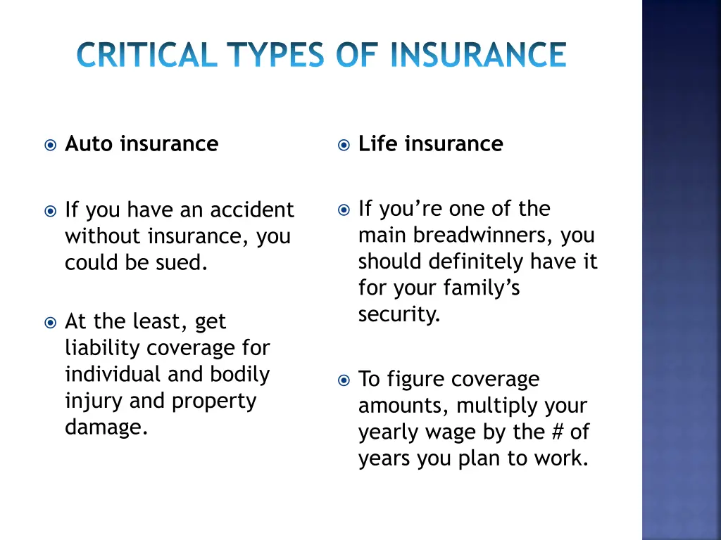 critical types of insurance 1
