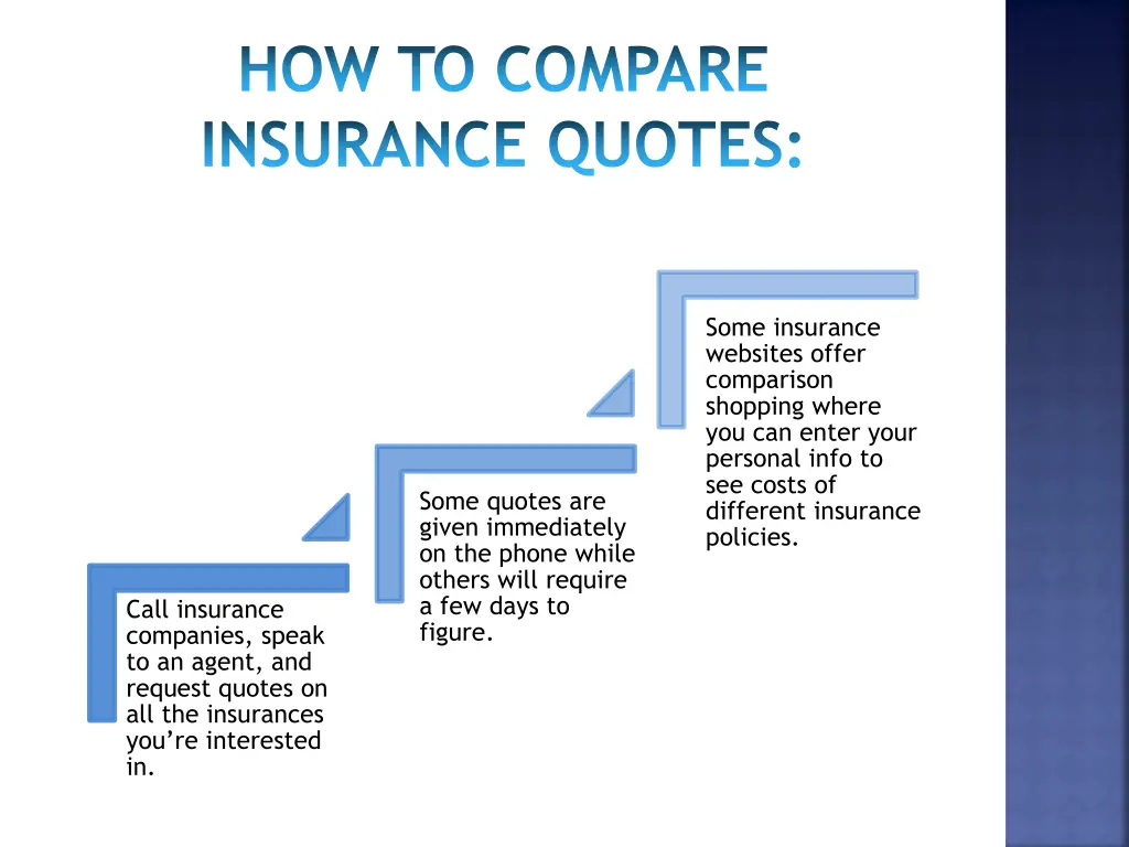 how to compare insurance quotes