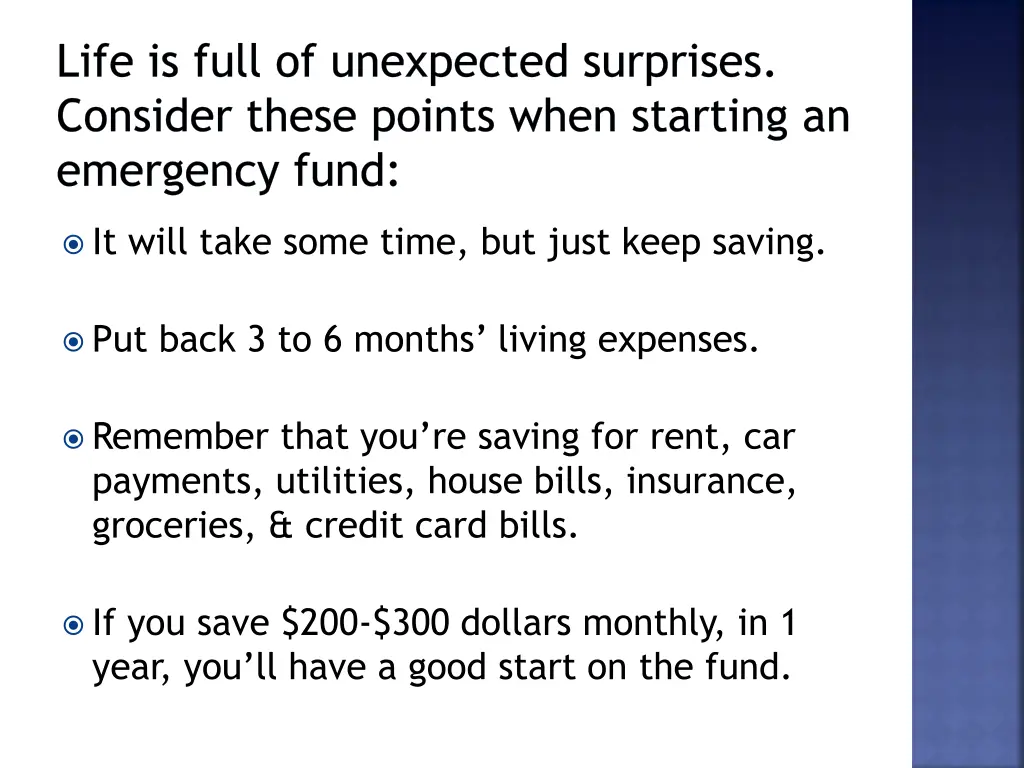 life is full of unexpected surprises consider