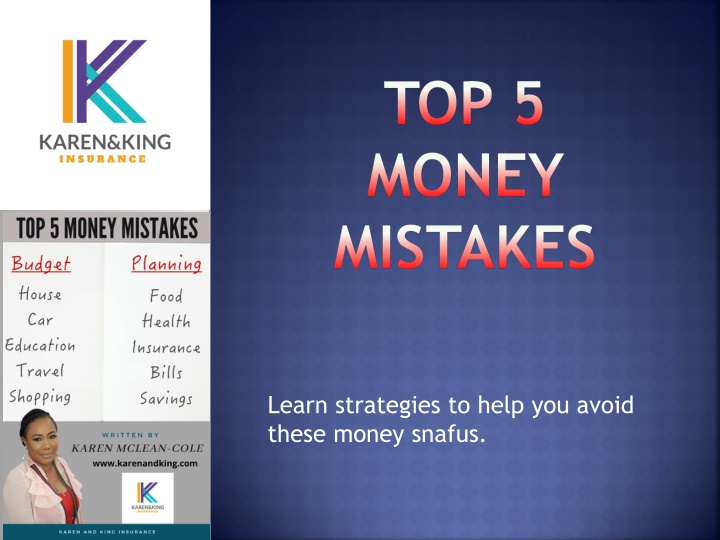 top 5 money mistakes