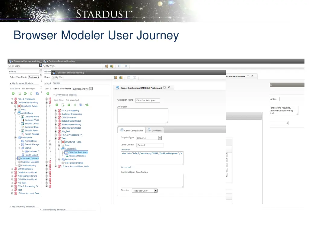 browser modeler user journey