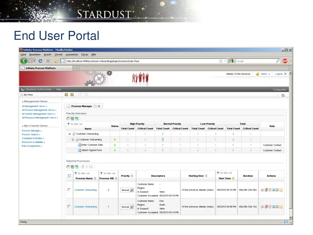 end user portal