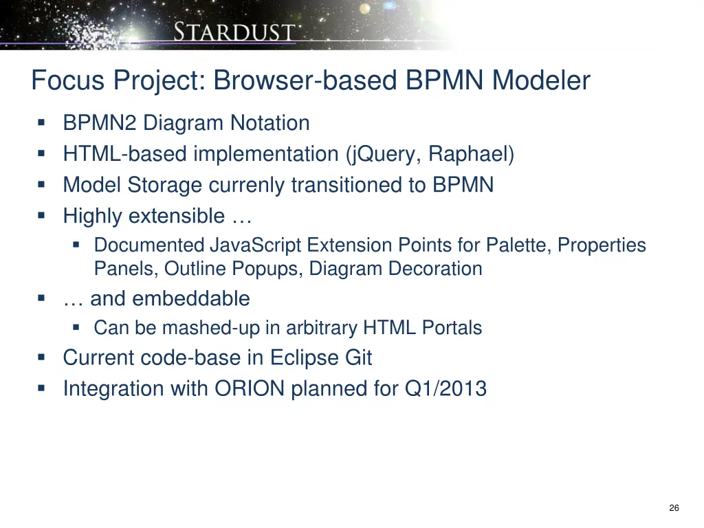 focus project browser based bpmn modeler