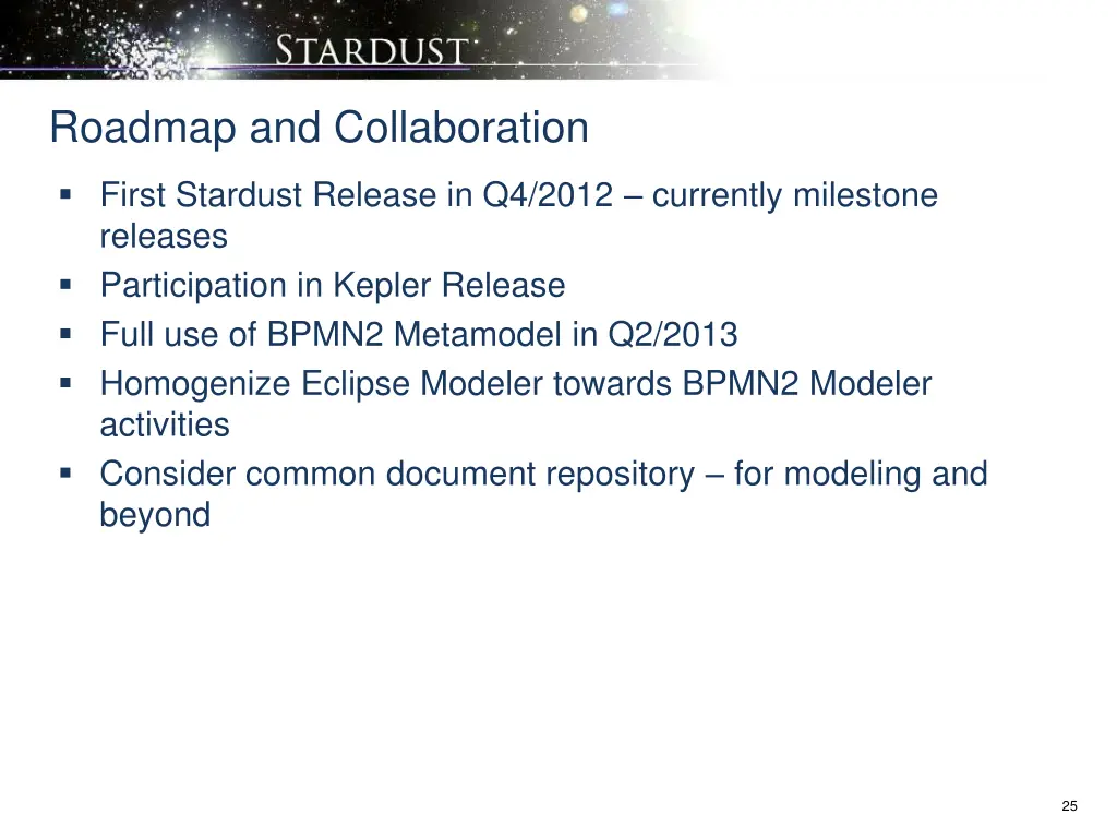 roadmap and collaboration