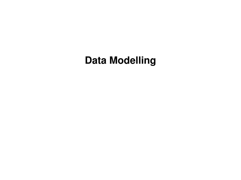 data modelling